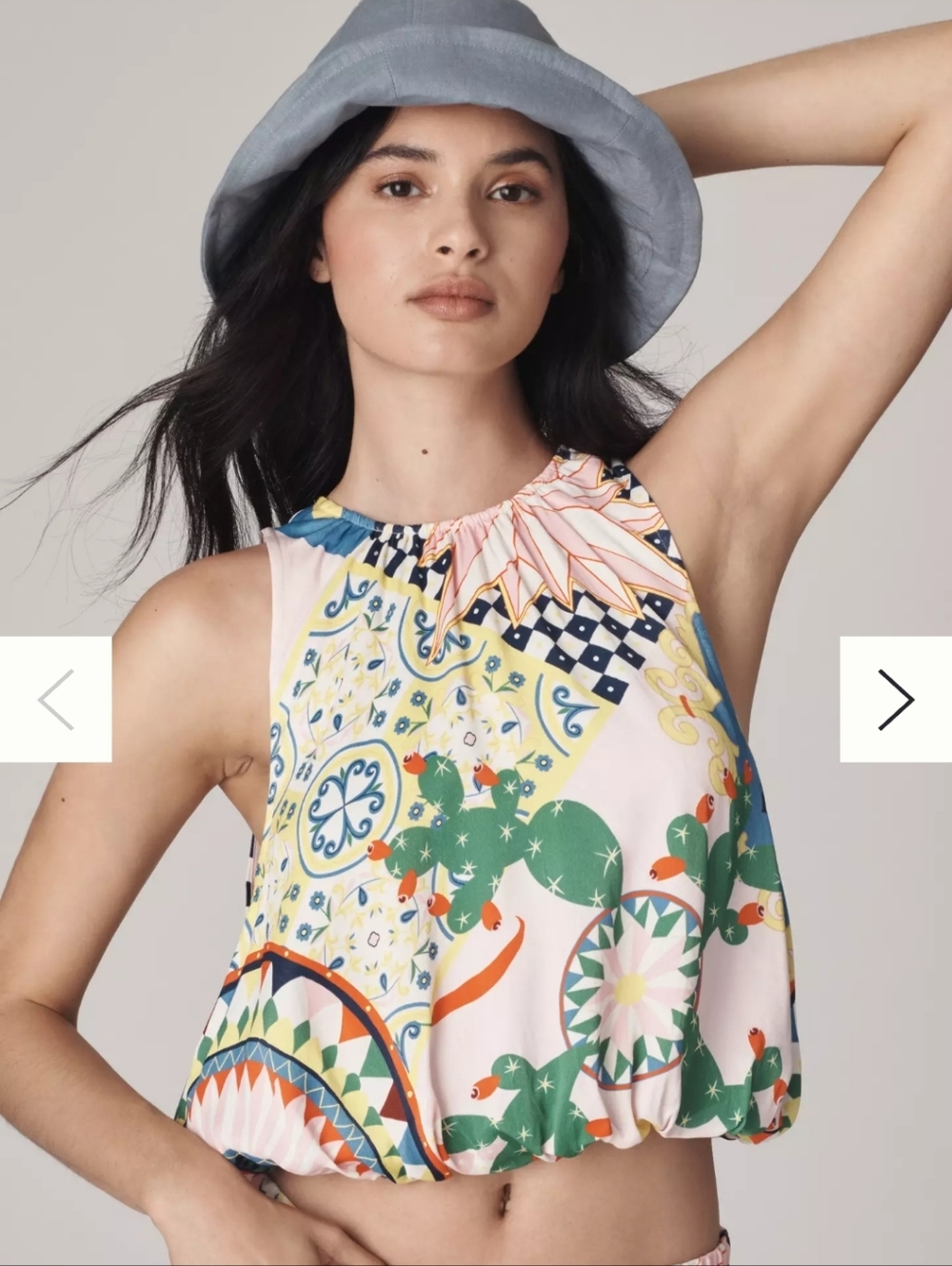 NWT Maeve Bubble Hem Top